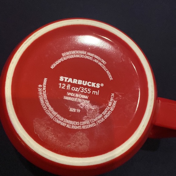 Starbucks Ceramic Mug Hand Warmer Wording - Picture 5 of 5